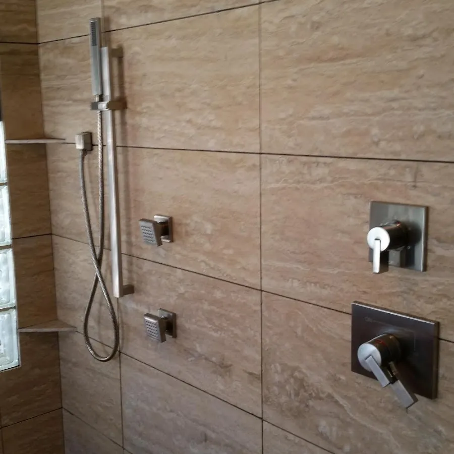 Shower fixture installation for Water Heater Replacement in Chesapeake Ranch Estates